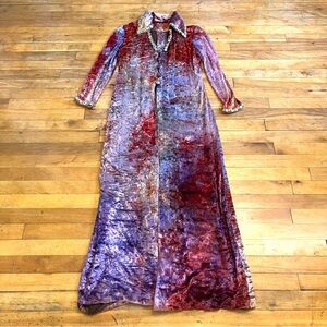 Hand Crafted Multicolor Velvet Coat